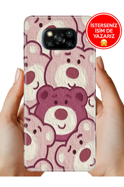 POCO X3 NFC - X3 Pro Kılıf Desenli Baskılı Kamera Korumalı Silikon Ayıcık Pat...