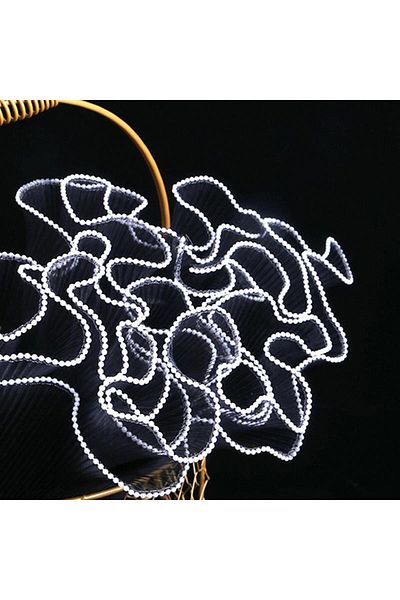 Choice Black Pearl 28cmx4yard Flower Wrapping Paper Pearl Wave Yarn Flower Packaging Lace Mesh Florist Hand