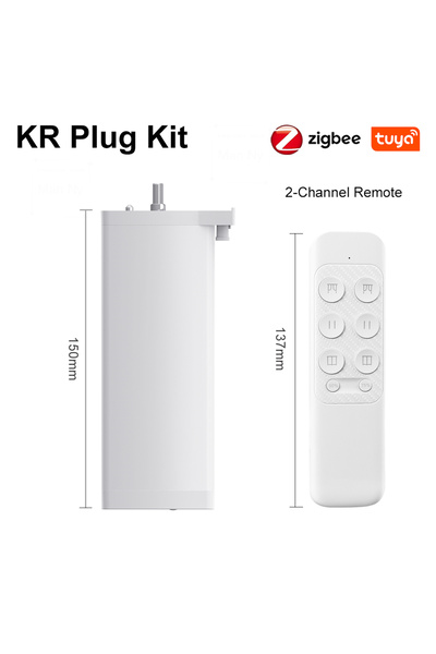Choice3 محرك KR Plug (Zigbee) Tuya 155MM 4rd Smart Zigbee/WiFi محرك ستارة كهر...