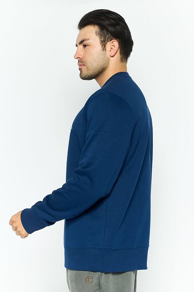 Esprit Men Crew Neck Printed Sweatshirts, Blue