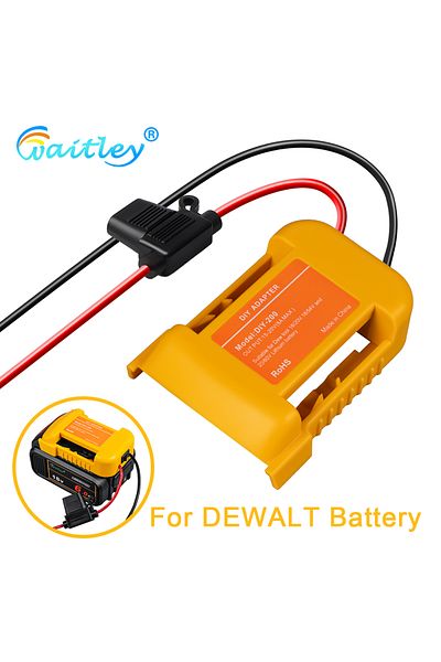 Waitley External Battery Adapter Converter For Dewalt 18v/20v/54v Battery Diy Power Tool Box Mod Plug Acc...