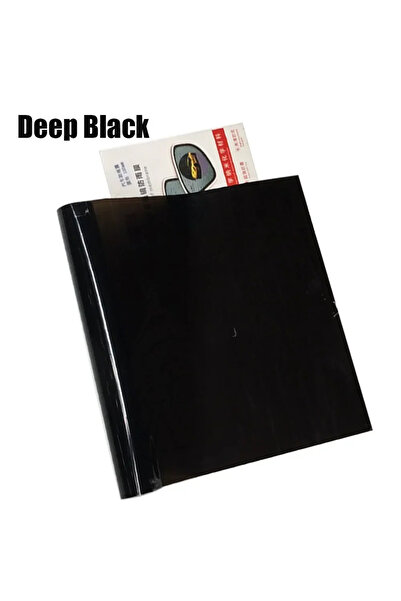 Choice3 20cmx200cm Deep Black 50x500cm Headlight Taillight Vinyl Wrap Smoke B...