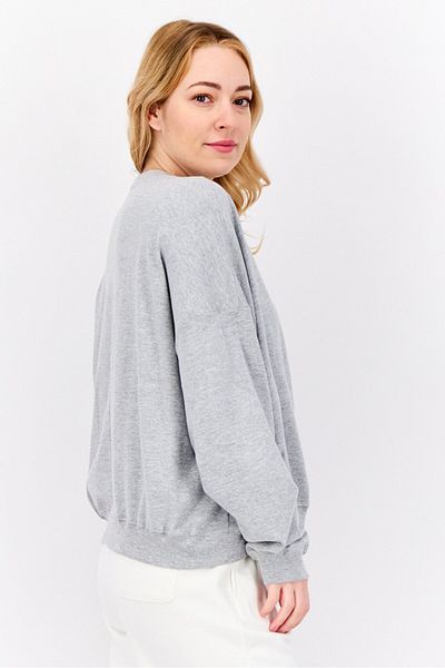 Champion Women Sportswear Fit Long Sleeve Outdoor Sweatshirt, Grey