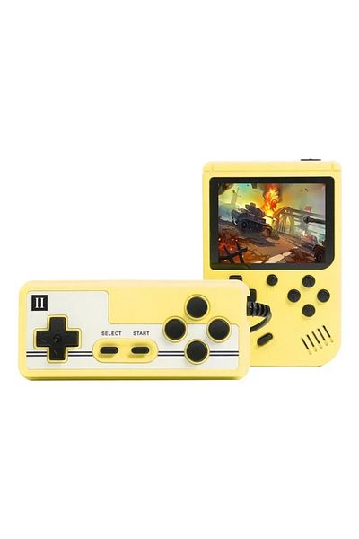 Choice Yellow-Doubles Retro Portable Mini Handheld Video Game Console 8-Bit 3.0 Inch LCD Color Kids Game Pl