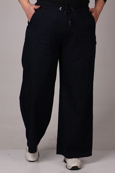 Eslina 29000 Large Size Wide Leg Jeans - Dark Navy