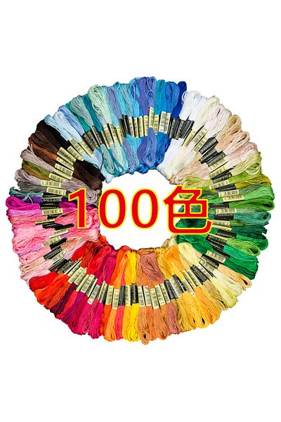 Choice 6 Strands Without Side 100 Color 50/100/150/200/447Pcs Multicolor Embroidery Thread Cross Stitch Flo