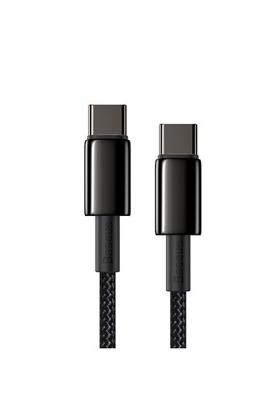 Baseus 2m Black Baseus 100W Type C Cable For iPhone 15 USB C PD Fast Charging Charger Wire Cord For Macbook