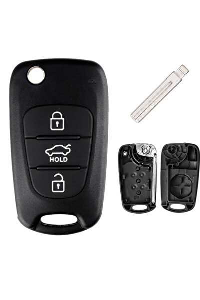 Choice1 غطاء مفتاح سيارة بديل قابل للطي مع أزرار تثبيت، يدعم تقنية بلوتوث، من...