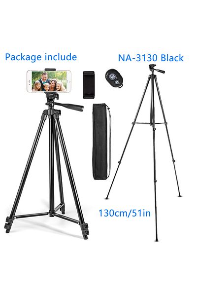 Nagnahz Na-3130-b 130cm Tripod For Phone 150cm Video Recording Phone Tripod Stand With Bluetooth Rem