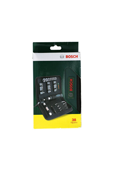 Bosch طقم مكون من 38 قطعة من رؤوس المثقاب والمفكات بمقابض مريحة