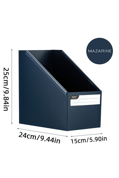 Choice Blue Student Foldable Desktop Books Sorting Storage Box A4 Size Office Stationery For Various Functi