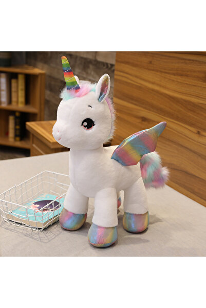 Choice 40cm WHITE Huggable Soft Cute Unicorn Dream Rainbow Plush Toy High Qua...