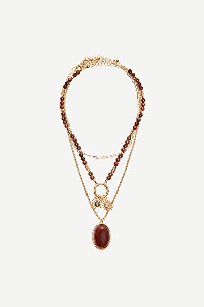 Bershka 3'lü bohem kolye seti