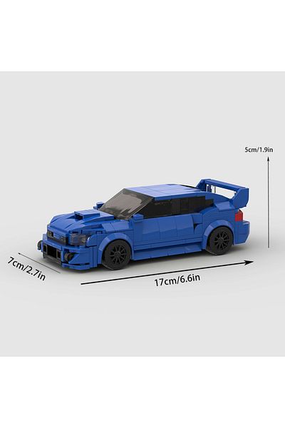Choice 10277 303 Pcs MOC Brick Speed Champions Rally Racing Sports Car Vehicle Racer Building Blocks Educat