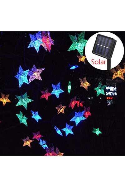 Choice سلسلة أضواء خرافية تعمل بالطاقة الشمسية بطول 5 أمتار و20 مصباح LED متع...