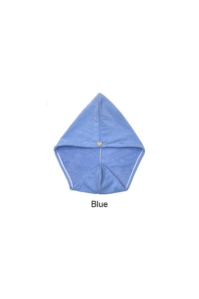 Choice Blue Microfiber Hair Towel Wrap for Women, Shower Spa Head Wrap Hair Drying Hat Turban Microfiber Te