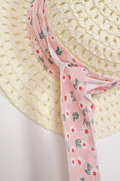 zepkids Crew Neck Zero Sleeve Hat Accessory Pink Color Girl's Dress