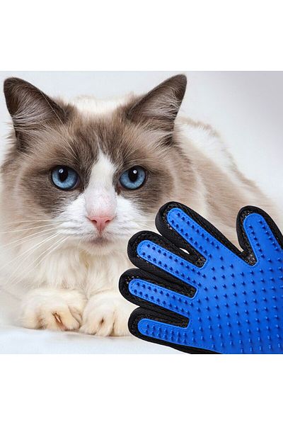 Choice Blue Right Gloves Pet Hair Remover Gloves Cat Dog Massage Bathing Cleaning Grooming Supplies Silicon