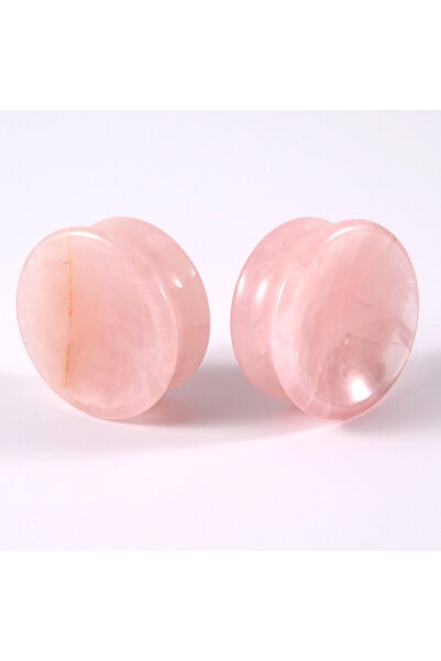 Choice زوج واحد من سدادات الأذن المقعرة ذات التصميم الجديد من الكوارتز الوردي...