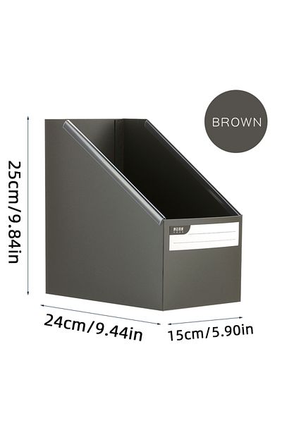 Choice Brown Student Foldable Desktop Books Sorting Storage Box A4 Size Office Stationery For Various Funct