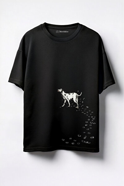 Merch&ice Dalmatinski pas Štampano uniseks Oversize kroj T-shirt