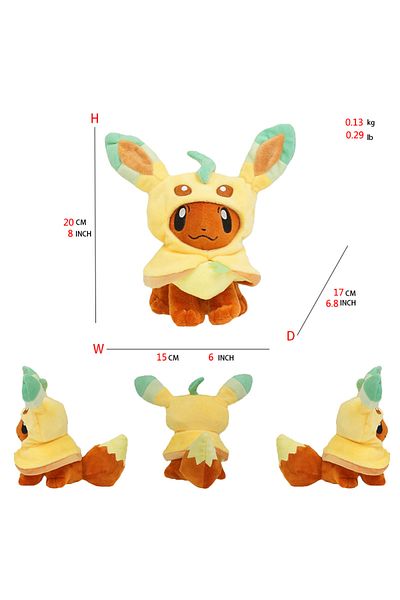 Choice Leafeon Eevee Cos Umbreon Espeon Jolteon Flareon Glaceon Vaporeon Sylveon Leafeon Plush Toy Stuffed