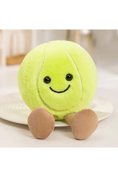 Choice 10cm  Tennis Cute Basketball Football Tennis Baseball Billiards Plush Toys Soft Stuffed Balls Pillow