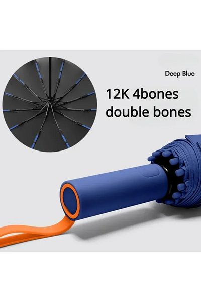 Choice dark blue-72bones 16K Double Bones Large Umbrella for Men Women Windproof Umbrellas Automatic Foldin