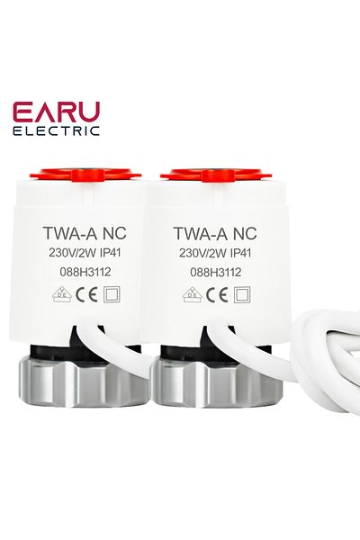 Choice 1pcs 1/5/10 Pcs Ac 230v Normally Closed Nc M30*1.5mm Electric Thermal Actuator For Underfloor Heatin