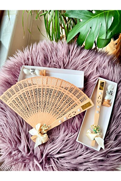 cacagift design Kına-Düğün-Bride Hediyelik Yelpazeli DüğünHediyesi Nikah şeke...
