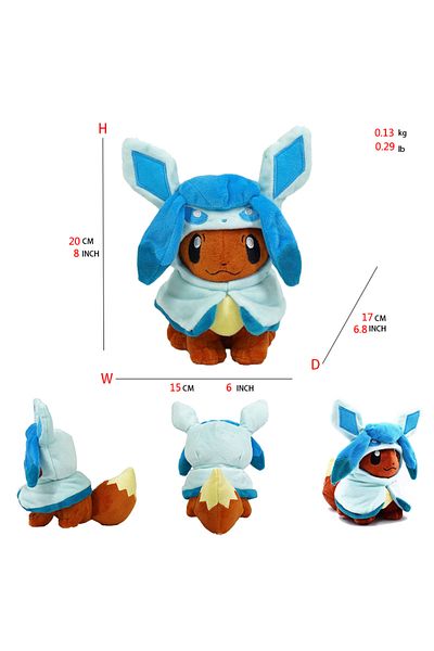 Choice Glaceon Eevee Cos Umbreon Espeon Jolteon Flareon Glaceon Vaporeon Sylveon Leafeon Plush Toy Stuffed