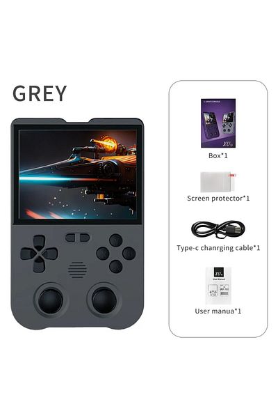 Choice XU10 GREY 64G Coopreme XU10 Handheld Game Console 3.5" IPS Screen 3000mAh Battery Linux System Porta
