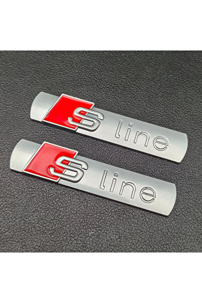 Choice قطعتان فضيتان غير لامعتان من شعار SLINE ثلاثي الأبعاد معدني، شعار SLIN...