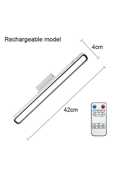 Choice 42cm Remote control LED Desk Lamp USB Rechargeable Light Stepless Dimming Table Lamp Hanging Magneti