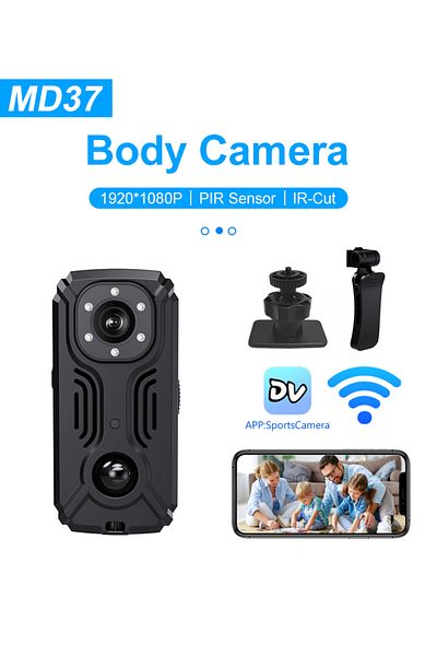 YNMEE only camera MD37  Wifi Camera MD31 Mini PIR Video Body Camera Back Clip Photography DV Smart Camera