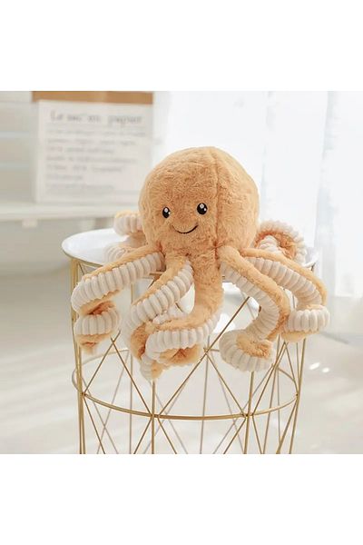 Choice 18cm Brown 2sizes Lovely Simulation Octopus Pendant Plush Toy Soft Stuffed Animal Kawaii Octopus Dol