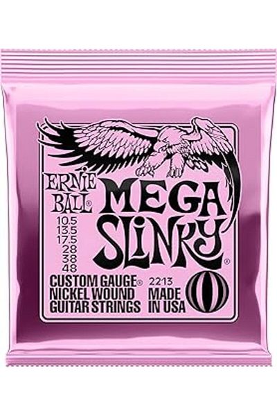 DENİZ Ernie Ball Mega Slinky Nickel Wound电吉他弦 - 10.5-48 号