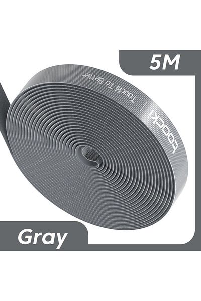 Choice 5m Glay Toocki Organizer Wire Winder Ties Earphone Mouse Cord Management Usb Charger Cable Protector
