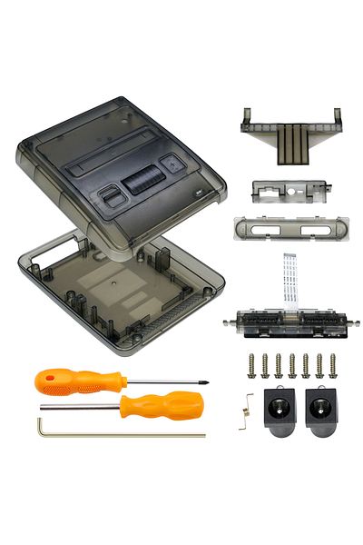 Choice TRN Black Bitfunx SFC Replacement Case Transparent Box For Super Famicom Console Super NES Game Cons