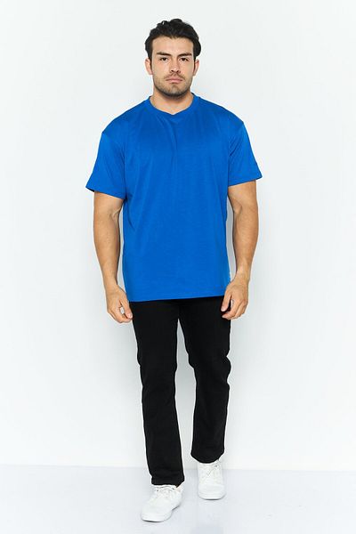 Esprit Men Crew Neck Short Sleeves Plain T-shirt, Blue