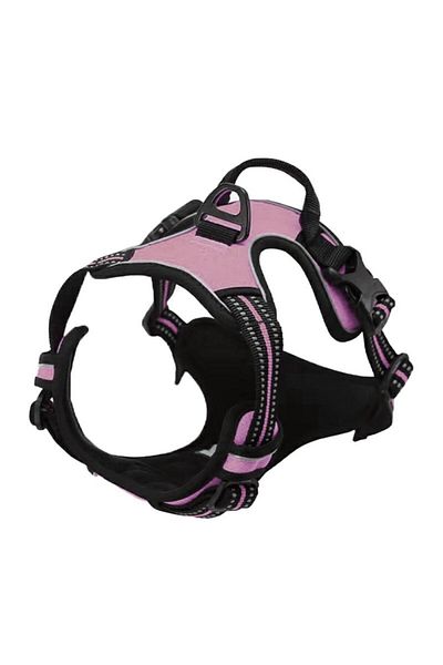 Choice Xl Pink No Pull Dog Harness Front Clip Heavy Duty Reflective Easy Control Handle For Large Dog Walki
