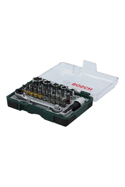 Bosch 27-Piece Screwdriver Bit Set with Ratchet