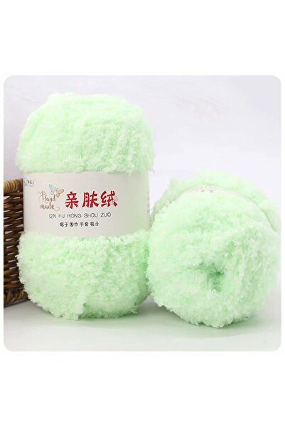 Choice 1473405 50 غرام/حزمة خيوط نسيج الشنيل ناعمة ورقيقة مخمل مخملي مرجاني، ...