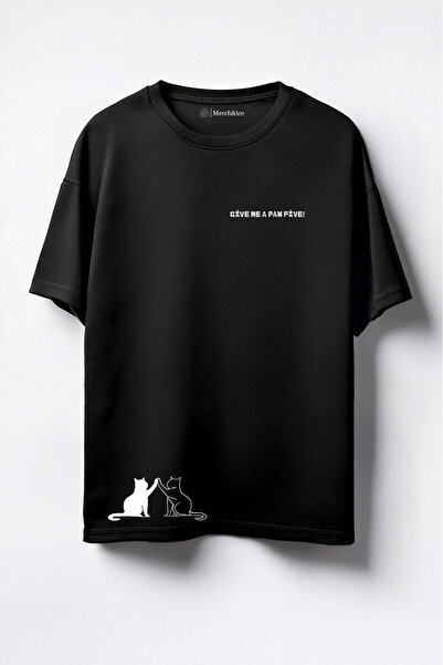 Merch&ice Daj mi majicu sa štampanim natpisom "Paw Five" u unisex oversize stilu
