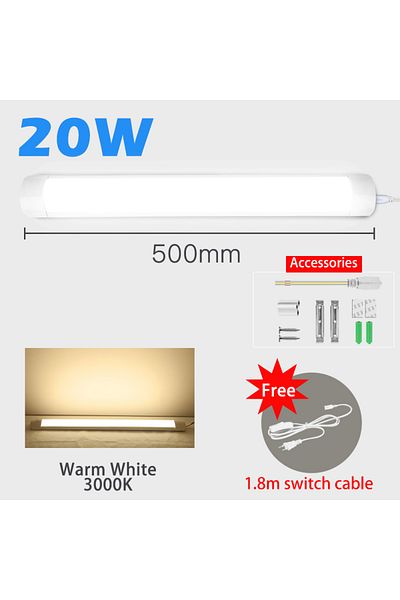 Choice European plug 10W 0.5m Warm White led Lights Kitchen under cabinet Lamp A85-220V 10w 20w super brigh