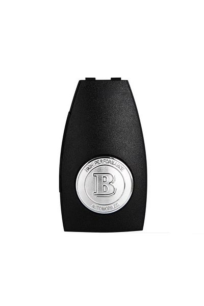 Choice For BRABUS LOGO Silver B Badge For BRABUS Key Cover Mercedes Key Case Protective Cover BRABUS Key Co