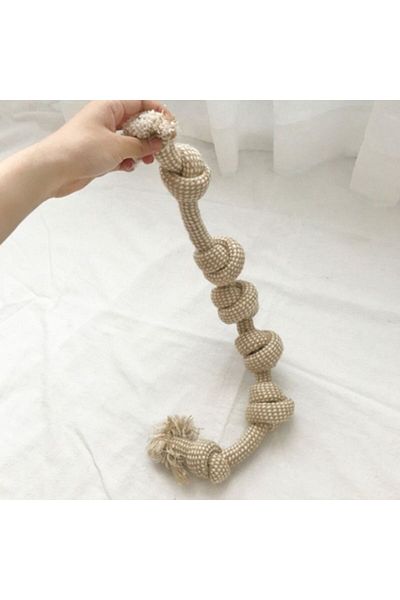 Choice Six Knot Whip 1pc Cat Dog Knot Toy Cleaning Teeth Grinding Teeth Interest Interactive Wear Resistant