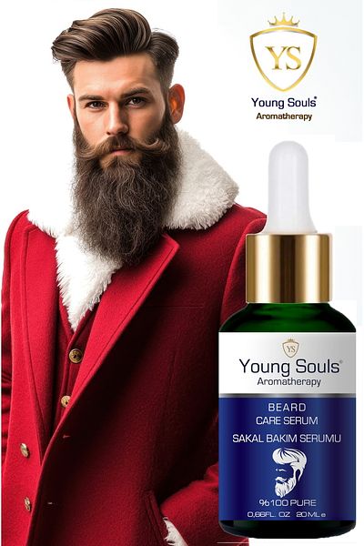 YOUNG SOULS Aromatherapy Strengthening Repairing Effective on Empty Areas Beard Mustache Care Serum 20 ml