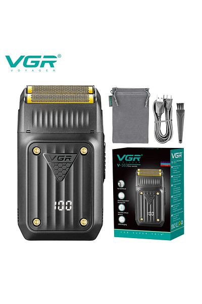 VGR With Box Shaver Professional Razor Electric Shaver Portable Shaving Machine Rechargeable Recipro