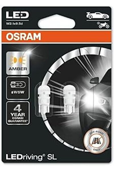 Osram W5w T10 Turuncu Dipsiz Tavan Park Plaka Led Ampülü 4 Yıl Garantili 2827...